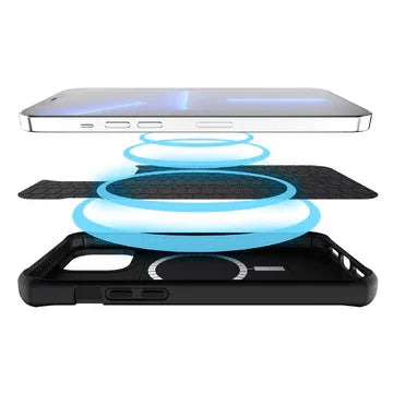Itskins Hybrid Mag Carbon iPhone 13 Pro Series Cover - Blue Carbon And Blue - Tashqila Itskins Hybrid Mag Carbon iPhone 13 Pro Series Cover - Blue Carbon And Blue - Tashqila